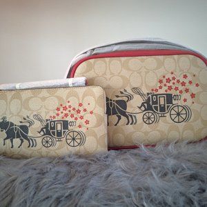 Bundle of Coach Ox and Carriage Wallet and Bag